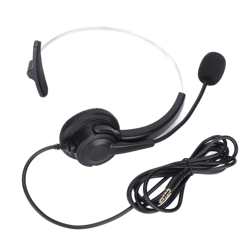 USB Headset 3.5mm Computer Headphone with Microphone Noise Cancelling for