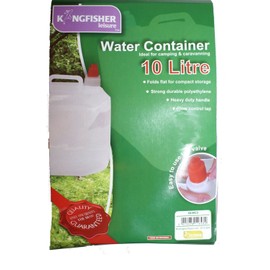 King Fisher OLWC2 Fold Away Camping Water Carrier, 10 L - White, NA
