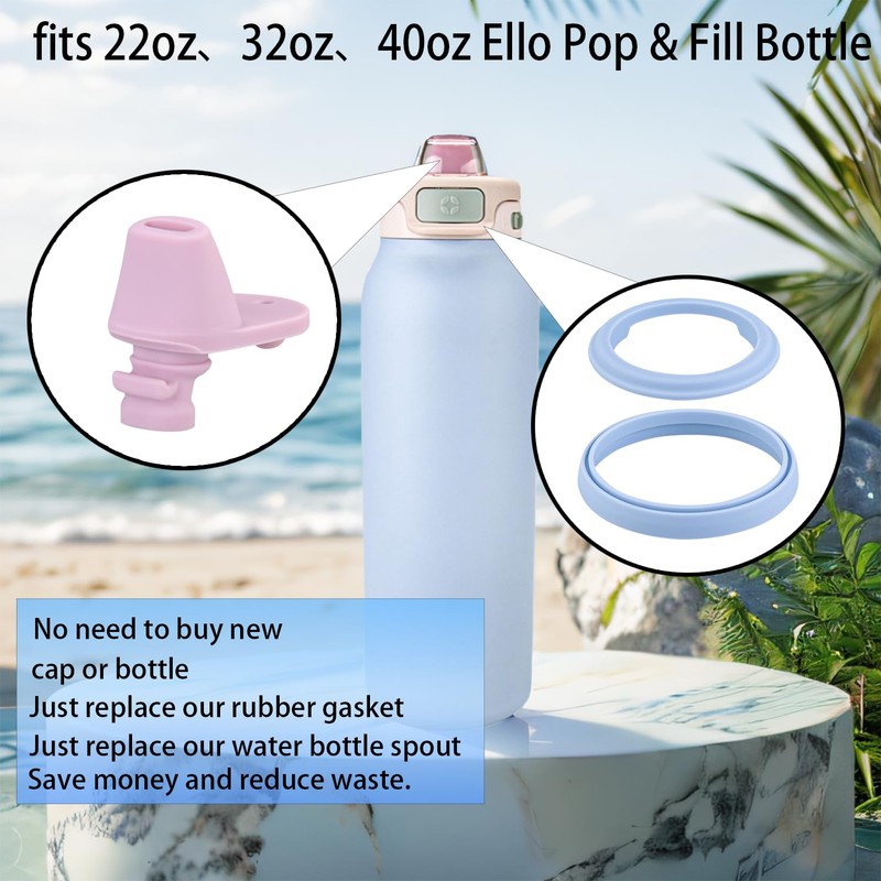 2 Sets ubber Seal Replacement for Ello Pop & Fill