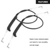 Front Left Right Interior Door Handle to Latch Cable Door
