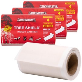 Catchmaster Tree Shield Lantern Fly & Ant Traps Insect Barrier, 12 Rolls 30ft Each, Outdoor Adhesive Crawling Insect Trap, Glue Traps to Protect Trees, Fruit & Plants, Pest Control Lawn & Garden