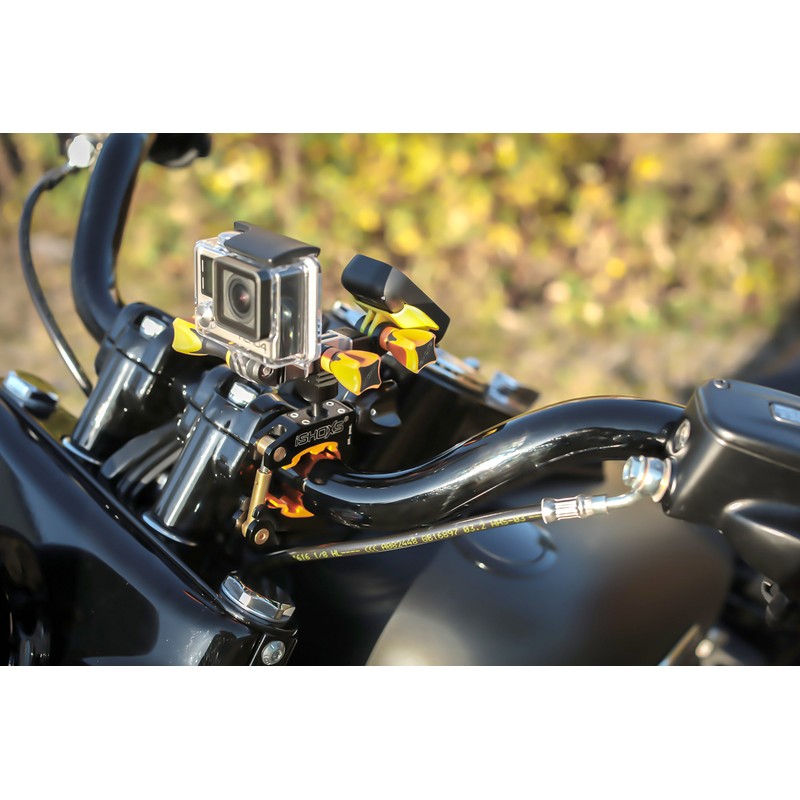 iSHOXS ProMount Action Cam Bicycle Handlebar Mount Professional Aluminium Holder