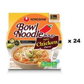 Nongshim Spicy Chicken Bowl Noodle Soup (3.03 oz., 24 count)