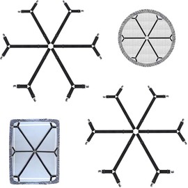 2 Pack Bed Sheet Holder Straps, Adjustable Elastic Fitted Sheet Strap Tablecloth Clip Bed Suspender Fasteners Keep Sheets in Place Firm for Twin Full Queen King Bed Round Square Mattresses Table