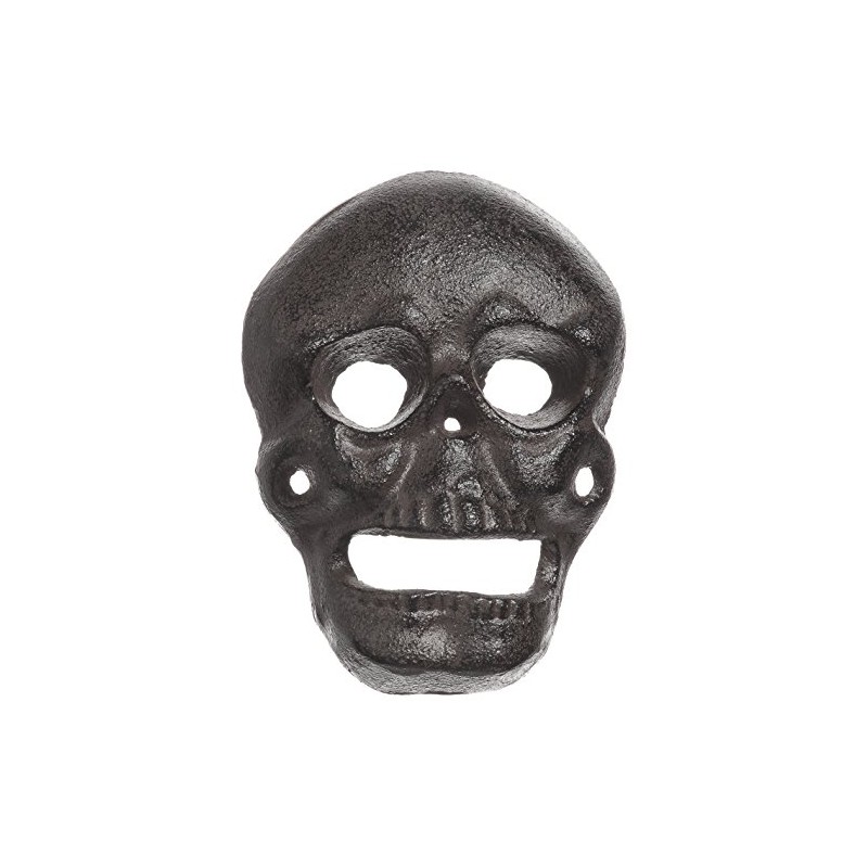 CKB LTD® SKULL BOTTLE OPENER Cast Iron Novelty Spooky Wall