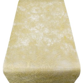 Time to Sparkle Non Woven Tablecloth 30CM X 10M Glitter Metal Tablecloth Roll Reusable Party Table Centerpiece for Wedding Birthday Baby Shower Gold