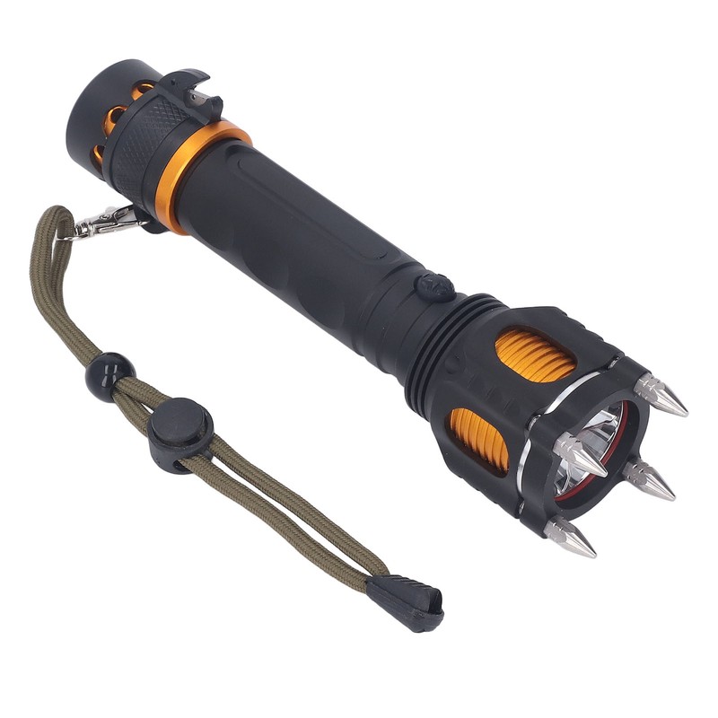 Rechargeable LED Flashlight Self Defense Super Bright Emergency Flashlight for