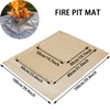 AWISEFULL Fire Pit Mat 24" x 32" Thickened Fireproof Wood