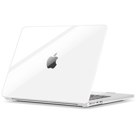 ZYB Case Compatible with MacBook Air 15 inch M3 2024 (A3114) & M2 2023 (A2941) with 15.3” Liquid Retina and Touch ID, Ultra Thin Protective Hard Shell Cover Snap Case, Glossy Clear