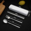 DEVICO Travel Utensils With Case, 18/8 Stainless Steel Camping Utensils,