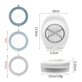 Egg Slicer Egg Cutting 3 Types Cookware Kitchen Tool Egg Slicer for Hard Boiled Eggs Easy to Cut Eggs into Slices