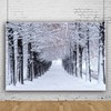 OERJU 10x6.5ft Winter Forest Backdrop Snow Natural Scenery Landscape Trees