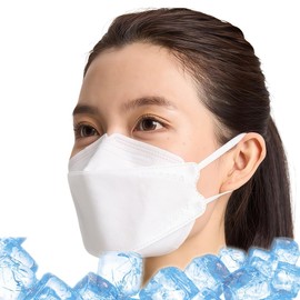 [tayueek] 夏用 冷感マスク 個包装 KF94型 50枚入 3D立体 マスク ひんやり 接触冷感 不織布マスク 息がしやすい 涼しい 通気 肌に優しい ホワイト