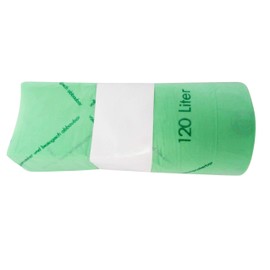 BioBag 120/140 Litre Inlay Bag for Organic Bin - Pack of 10 Compostable According to EN 13432