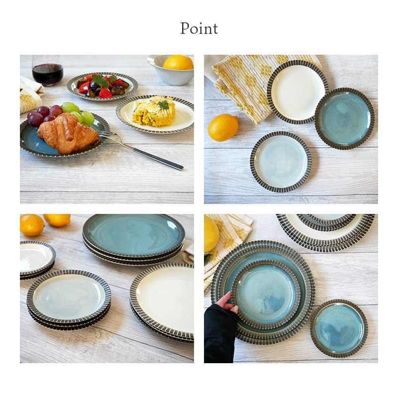 East Table Plate, M, 6.4 inches (16.3 cm), Rim Tokusa,