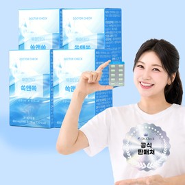 Doctor Check Healthy Dr. Check Two-Furday Sok&Sok Cabbage Fermentation Digestive Enzyme Dietary Fiber Vitamin U MMSC 60 tablets, 4 pieces / 닥터체크 투퍼데이 쏙앤쏙 양배추 발효 소화 효소 식이섬유 비타민U MMSC 60정, 4개