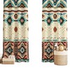 YCness Aztec Curtains for Bedroom, Southwestern Ethnic Geometric Window Treatments