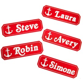 Scoops Ahoy Name Badge Uniform Costume Custom Name Tag – Customize with Your Name