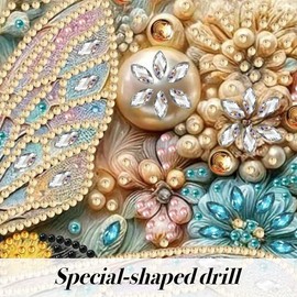 Special Shaped Diamond, 5D Diamond Painting Kits, Frameless, Sparkling Gem, Home Decor, Office Decor, Owe, Eagle, Butterfly, Flowers, Hummingbird, Dog, Cat, Cow,:_YY87