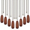 Marvexi 8Pcs Ceiling Fan Pull Chain Extender 12Inch Fan Pull
