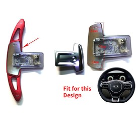 HIBEYO Black Aluminum 2020-2021 Kia K5 GT, LXS, EX, LX, GT-Line Sedan Paddle Shifter Extensions