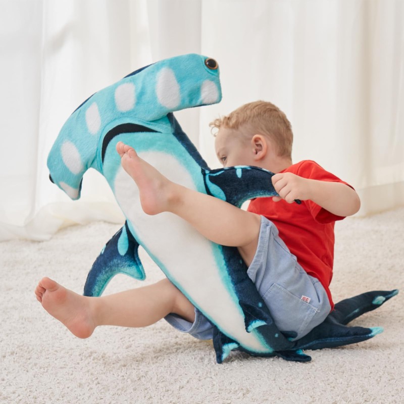 Beeyybuy 40 inch Hammerhead Shark Stuffed Animal - Giant Shark