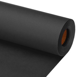 PATIKIL Wrapping Paper, 12"x800"(66') Gift Wrapping Paper Christmas Rolls Long Christmas Wrapping Paper 80 GSM Craft Kraft Packing Paper for Large Gift Flower Bouquet, Black