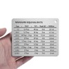 1 Piece Stainless Steel Magnetic Kitchen Conversion Chart Refrigerator Magnet