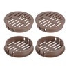 sourcing map Round Soffit Vents 2 inch, 8Pcs Brown Plastic