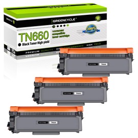 greencycle TN660 Black Toner Cartridges Replacement Compatible for Brother TN-660 TN630 TN-630 Work with HL-L2300D/L2360DW/L2320D MFC-L2700DW/L2740DW DCP-L2540DW Laser Printer(High Yield,3 Pack)