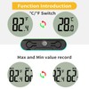 4PCS Mini Digital Hygrometer and Thermometer Reptile Thermometer with Extend