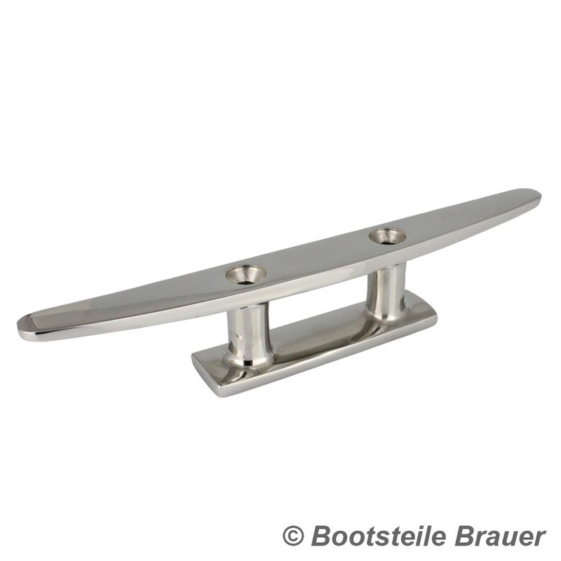 Bootsteile Brauer 1 x cleat, flat, 250 mm, 2 holes,