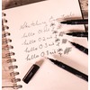 uni-ball PIN Fineliners, Black Fine Tipped Writing Pens, Water and