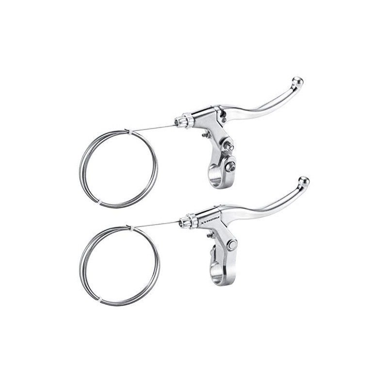 CNC Brake Levers MTB Bicycle Grips 1 Pair Black/Silver/Sand Silver