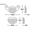 Kitaco SBS Brake Pad 586LS Sintermetal Varios Estrela ZZR250 Zanzas