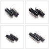 Yoeruyo Pin Headers 2.54mm Header Connector Kit, 2 Row Male