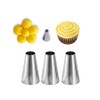 Round Nozzle for Macarons,Round Piping Nozzle#12,8mm,3 Pcs