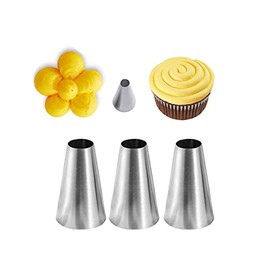 Round Nozzle for Macarons,Round Piping Nozzle#12,8mm,3 Pcs