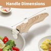 Parakatoikos Removable Handle Wood-Like, Detachable Handle for Pots and Pans,