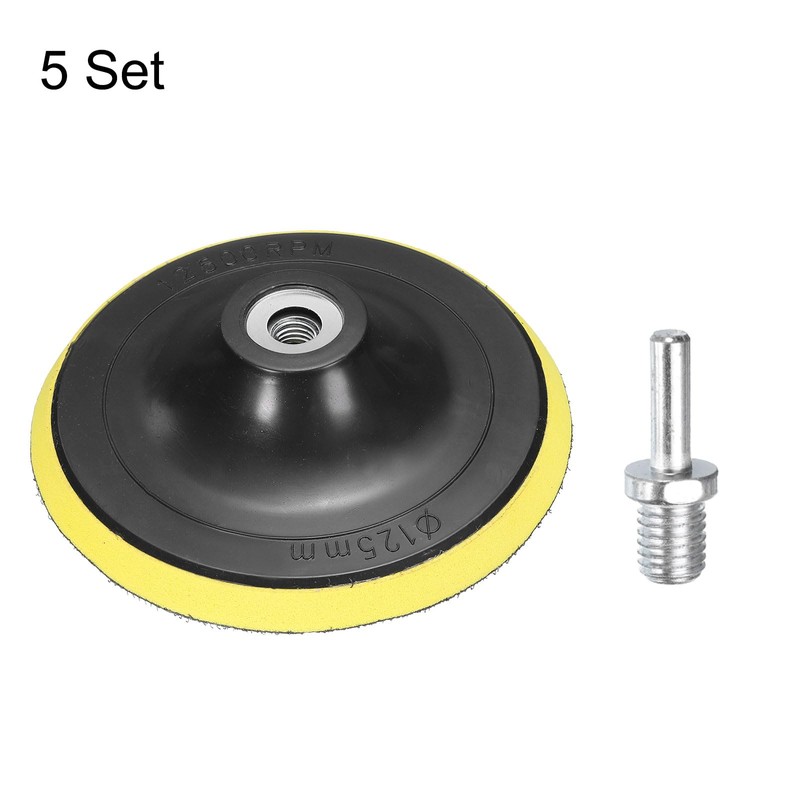 sourcing map 5 Inch Hook and Loop Sanding Disc Pads