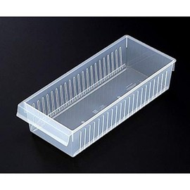 Inomata Chemical Co., Ltd. Storage Stocker, For Refrigerators, Wide 5.0 x 11.9 x 2.8 inches (12.7 x 30.2 x 7 cm), Clear Clear