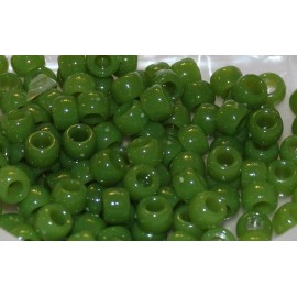 JADE MARBLED Opaque Pony Beads 9x6mm 100pc Acrylic USA made crafts kid jewelry