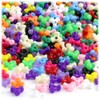 The Crafts Outlet 1,000pc Plastic, Opaque, Tri Beads, 10mm, Gray