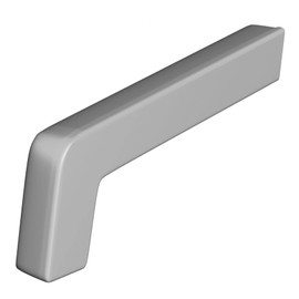 Sarei 8552051 Set Left and Right PVC Silver Projection 195 mm Window Sill Side Panel