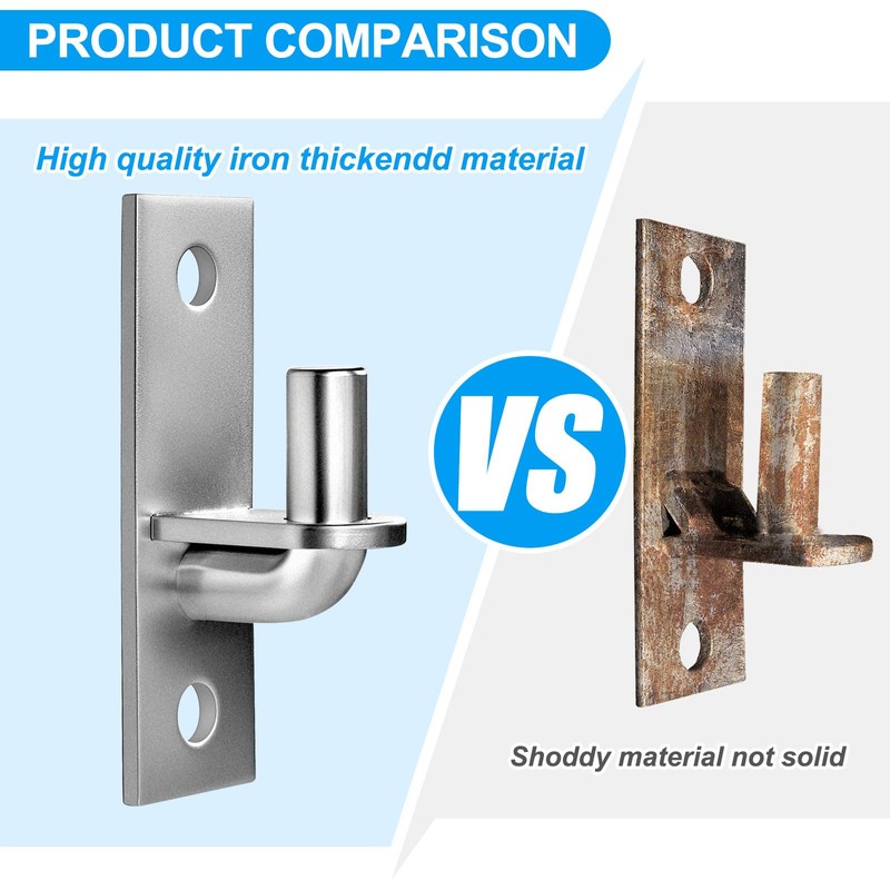 Wall Mount Gate Hinges, 2 Pack Farm & Chain Link