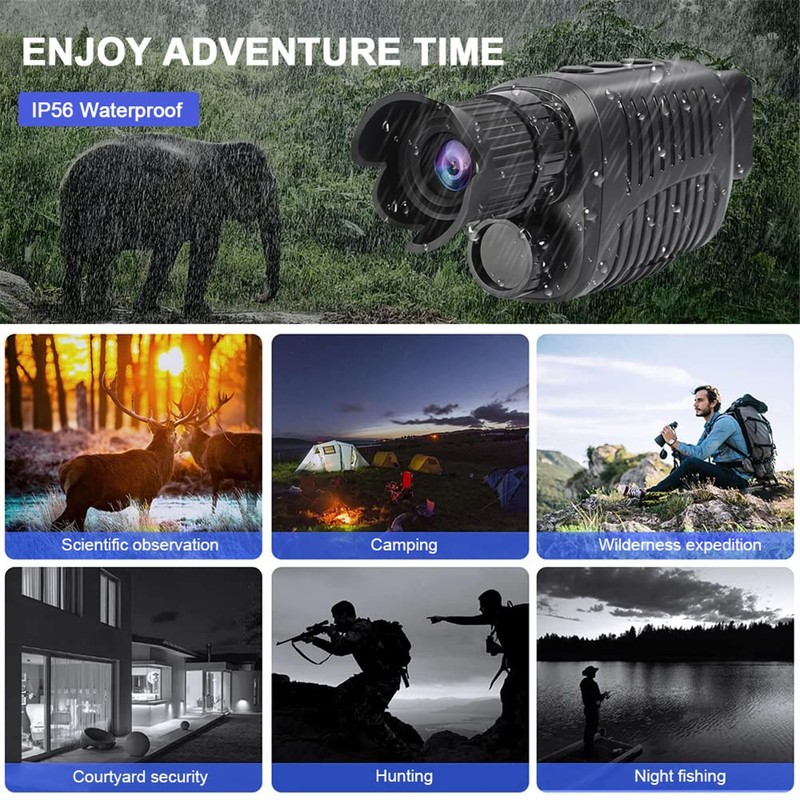 Night Vision Monocular,1080p R7 Digital Monocular Telescope for Bird Watching,Hunting