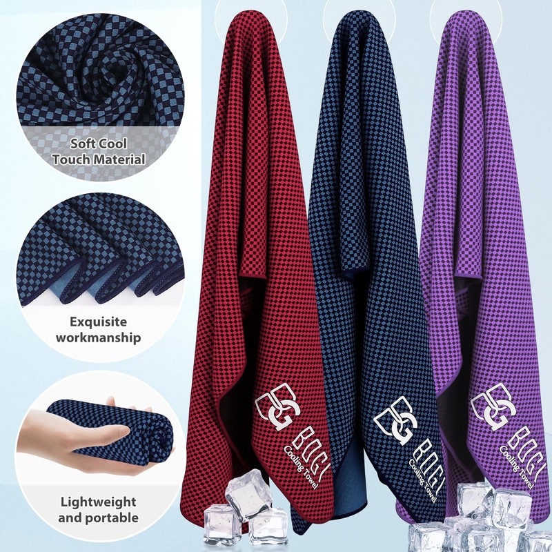 BOGI Cooling Towel for Instant Cooling - Use as Cooling