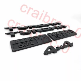 Toyota 5pcs FOR 2014-2021 Toyota Tundra Matte Black Out Replacement Emblem Badges Kit