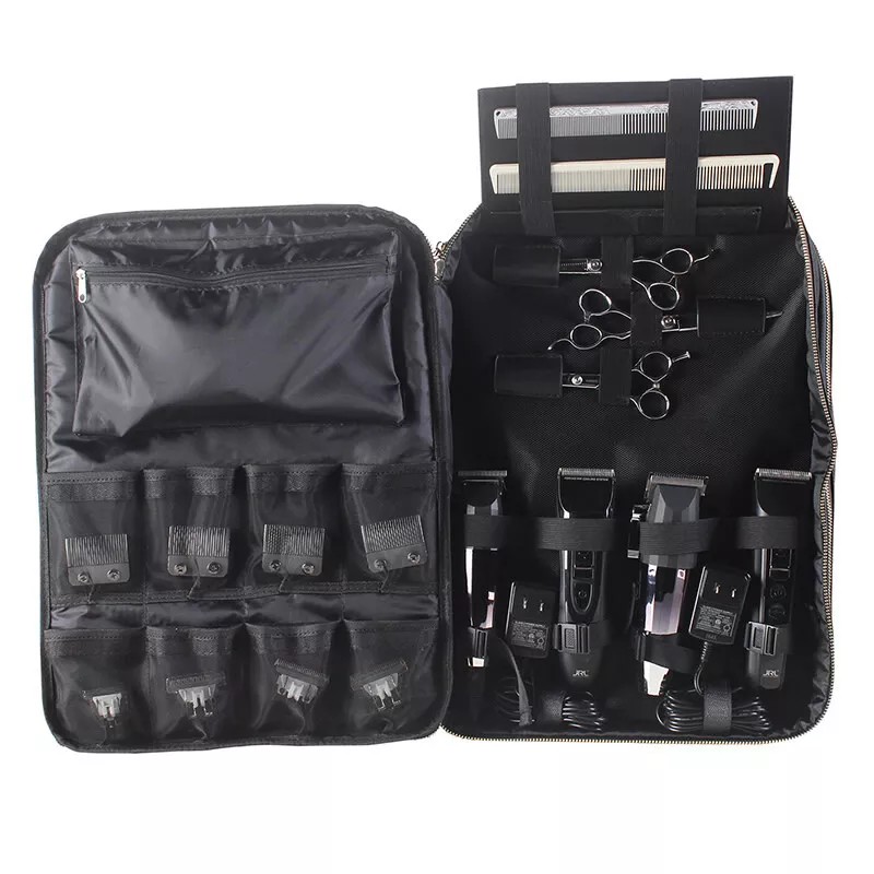 JRL Large Premium Barber Clipper Trimmer Tools Bag Backpack Black
