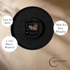 Clockswise Black 8-in Analog Clock Silent, Non-Ticking for Wall, Office
